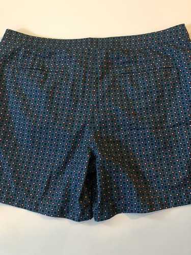 PENGUIN Mens Surf Swim Boardshorts Geometric Vintage Print Size 38 Teal Blue - Picture 2 of 10