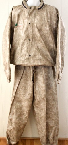 Frogg Toggs Outerwear Jacket Pants L Khaki Hood Waterproof