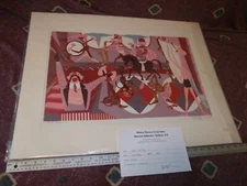 1941 Chet La More "Sideshow" limited edition pencil-signed serigraph 38/50