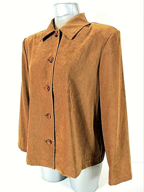 brown button up jacket