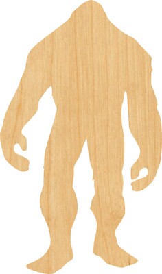 Bigfoot 1 Laser Cut Out Wood Shape Craft Supply - Woodcraft Cutout | eBay