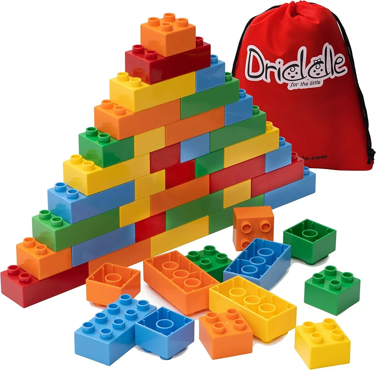 Big Building Blocks for Kids STEM Toy 50 Pieces compatible
