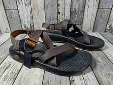 Chaco Men's 12 Classic Stitch Cafe Brown Sport Hiking Strap Sandals J105383