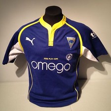 Warrington Wolves Blue Home Rugby Jersey Football Puma 2006 Playoffs size Small