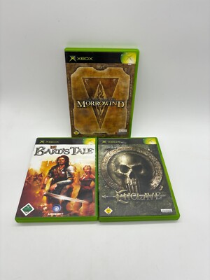 Microsoft Xbox Classic The Edler Scrolls Morrowind/ Bards Tale/ Enclave in OVP