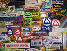 vtg 1970s 1980s Asstd. BMX sticker - Robinson Zeronine Tuf Neck Cook Ukai MCS +