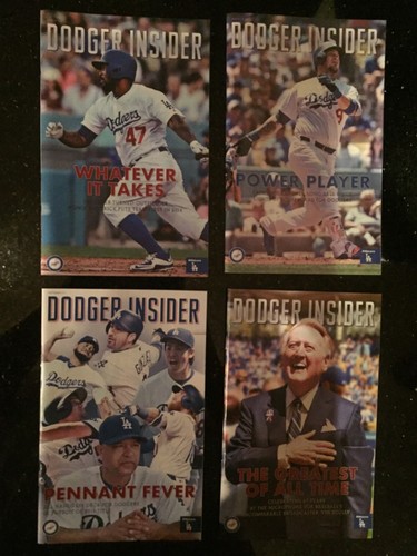 2016 Los Angeles Dodgers Playbill Insider Complete Set of 13 & 4 Spring Training - Picture 3 of 5