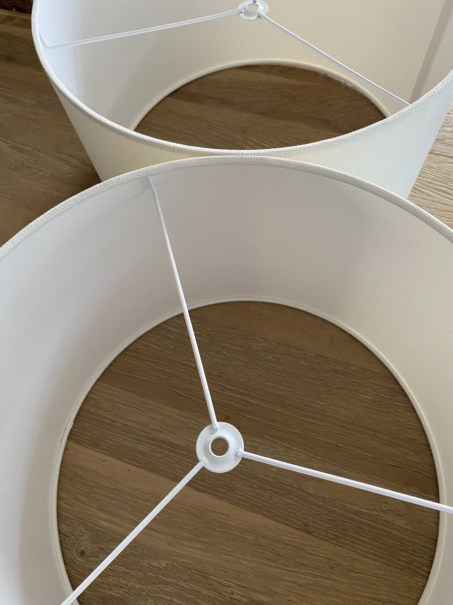MADE TO ORDER LAMPSHADE HARP US WASHER FITTING FINIAL JOHN LEWIS LINEN LOOK