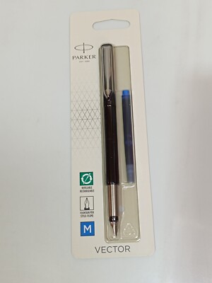 Parker Vector Füllfederhalter mit mittelerer Feder M blau