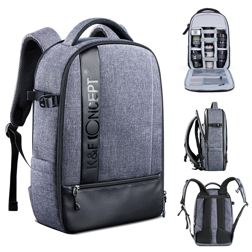 K&FConcept Camera Backpack Professional Large Bag Laptop
