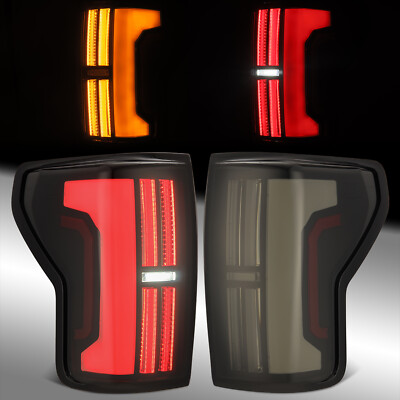 For 2007-2013 Toyota Tundra NOVA-Series Prismatic LED Tail Lights Alpha-Black