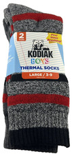 Kodiak Boys Thermal Socks 2 Pack Size Large 3-9