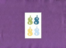 BIRTHDAY CANDLE eight 8 die cuts scrapbook cards