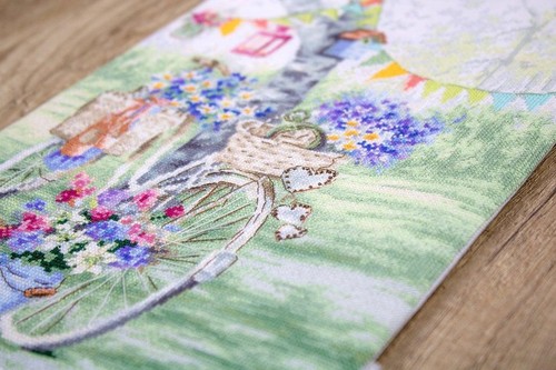 LetiStitch Counted Cross Stitch Kit Bike Leti971 - Picture 4 of 12