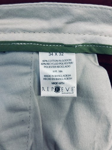 Life Khaki Pants Haggar Mens 34x32 Red / Burnt Orange Straight Leg - Picture 6 of 18
