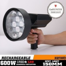 GoHUNTER 600W Rechargeable Spotlight Hunting Torch Spot Light US CREE LED Hunter
