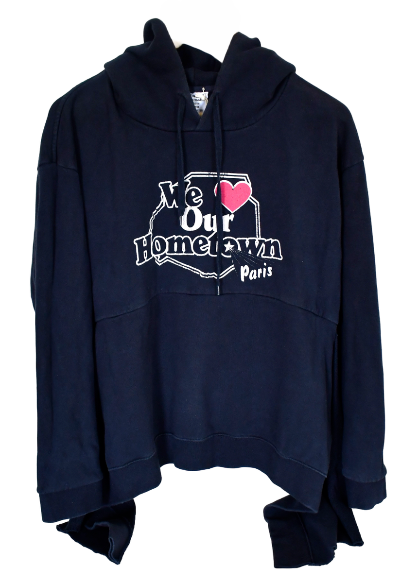 VETEMENTS Paris WE LOVE OUR HOMETOWN Blue Cotton Blend Women's
