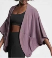 Athleta Nirvana Cocoon Wrap Violet Mauve Size S/M