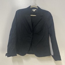 Women  s Coldwater Creek Blazer Size S 6-8 Black Long Sleeve Single Breasted