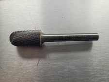Carbide Bur SC-5 Cylin Radius End Diamond Cut 1/2" x 1" x 1/4" Shank 24463