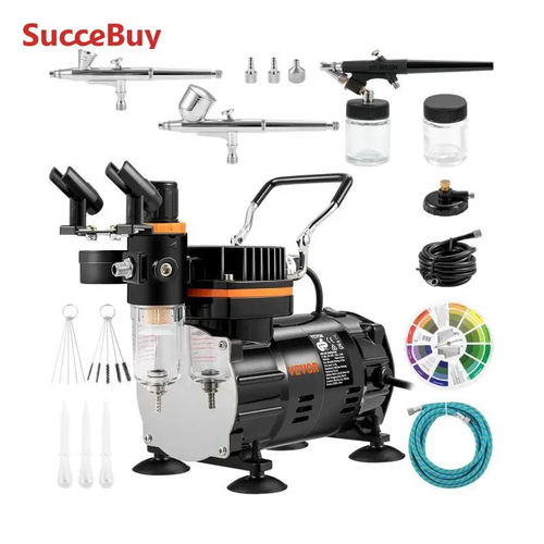 Succebuy Professional Dual-Action Airbrush 120W Electric Spray Gun Air Brush Pai - Picture 7 of 12