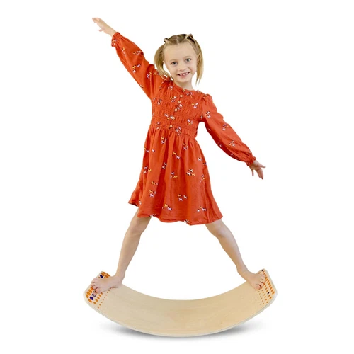 Balance Board - Premium Wooden Wobble Board for Exercise & Balance Training -... - Picture 1 of 7