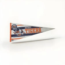 Detroit Tigers Autographed Pennant Sparky Anderson Allan Trammell Lou Whitaker