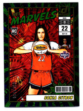 Sonia Citron RC 2025 Donruss WNBA Green Fireworks Net Marvels #99/399 Mystics