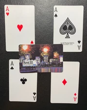 Swap Playing Card   CIGARETTES  KENT  Lot of 4 Aces
