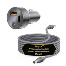 Starlink Mini 12V Car Charger, 16 AWG Cable, Car...