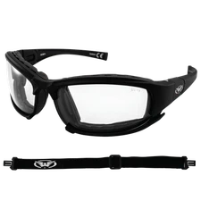 Global Vision Assault 24 Motorcycle Sunglasses Photochromic Clear to Smoke Lens