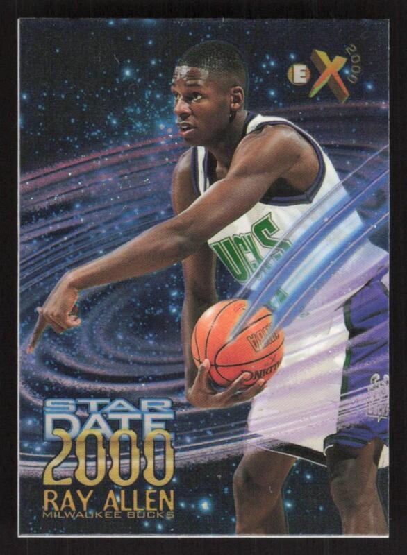 1996 E-X2000 RAY ALLEN 2 MINT STAR DATE 2000 RC BASKETBALL MILWAUKEE BUCKS