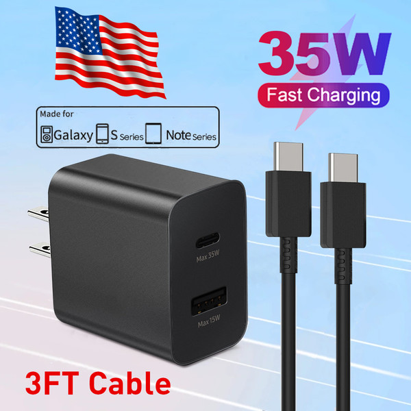 35W Super Fast Charger USB C for Samsung Android Phone Charger Fast Charging