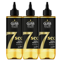 3X Schwarzkopf Gliss Kur 7 Sec Express Repair Kur Oil Nutritive Je 200Ml Haarkur