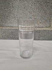 Brothers Drinks Pint Glass Great Condition No Cracks No Chips