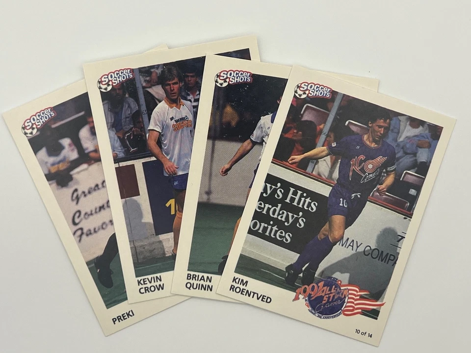 Lote completo de 30 cartas Soccer Shots 1991 - Juego de fútbol sala MSL vintage - MM/MT Foto 3 de 4