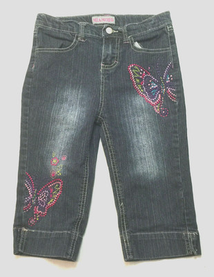 MIA MODD GIRLS JEANS CAPRIS PANTS SIZE 6X ADJ WAIST