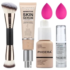 PHOERA Foundation Full Coverage,And 2024 New PHOERA Foundation Makeup for Mature