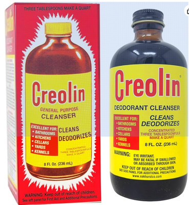 Creolin Deodorizing Multi Purpose Cleaner  8 Fl oz Excelent for bathrooms /Yards