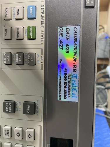 Agilent HP 83712B .01-20GHz Signal Generator Cal’d Opts 1e1 1e5 1e8 Attenuatr - Picture 19 of 24