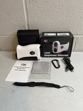 Golf Rangefinder with Slope Switch, 1200Y  7X for Tournament, White