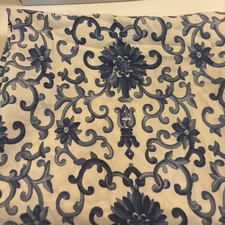 Ralph Lauren Standard Pillow Sham Porcelain Rosette Blue White One. Vtg 029