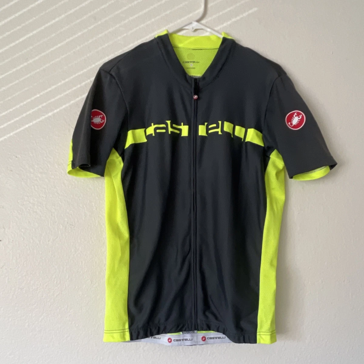 Maillot Cycliste Vintage CASTELLI - Rouge - Taille S - Jersey Cyclisme Ancien