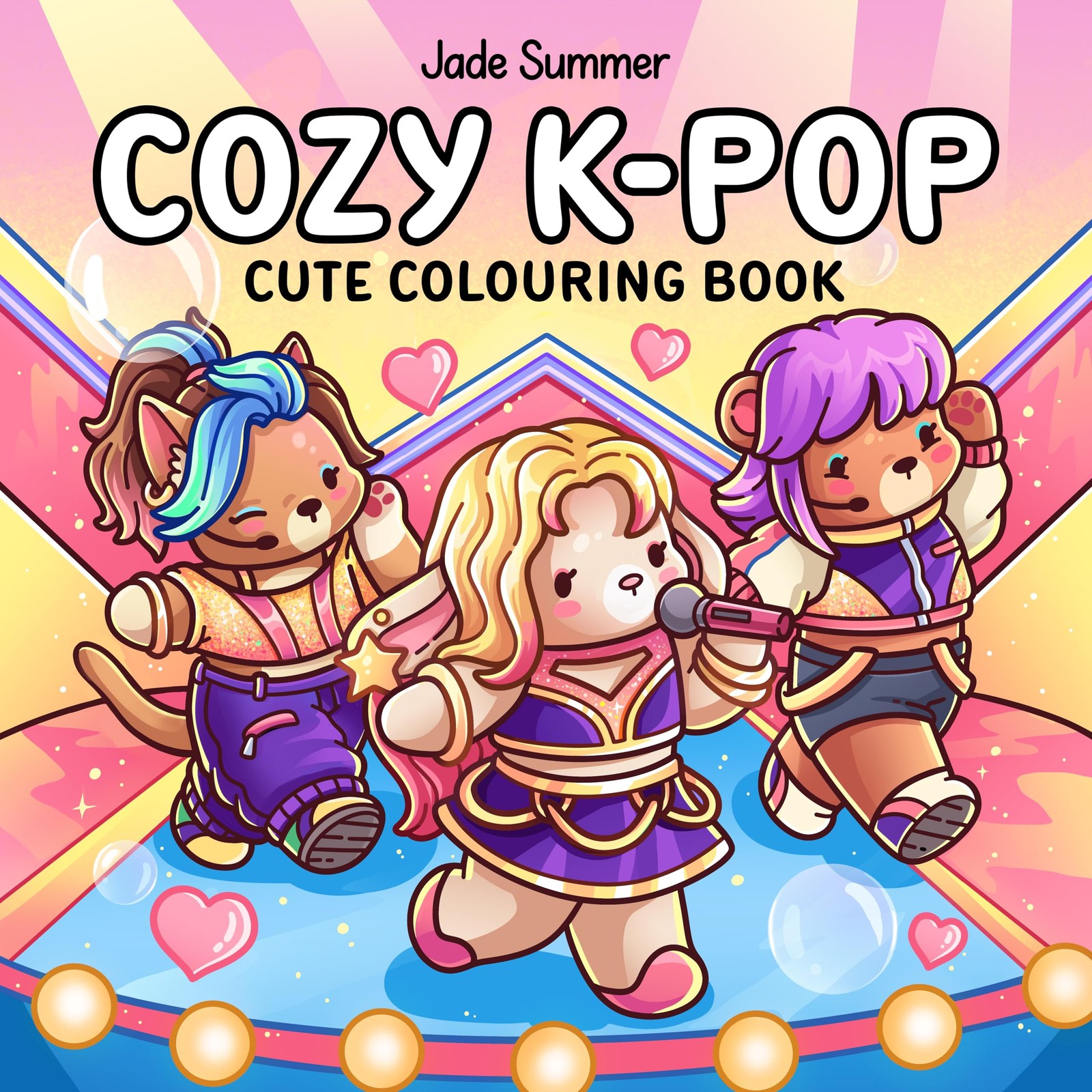 Cozy K-Pop : Cute Colouring Book Jade Summer - Image 5