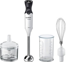Bosch ErgoMix Hand Blender MS6CA4150G with mini chopper, White/Anthracite