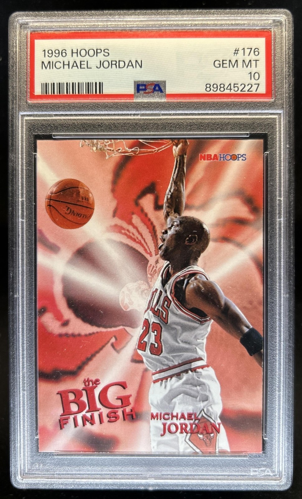 1996-97 Hoops Michael Jordan #176 Bulls PSA 10 GEM MINT