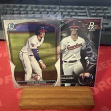 2023 Bowman Chase Delauter (2) Chrome #BCP-103 & Platinum #TOP-90 Cleveland