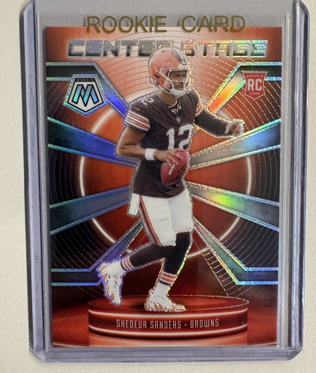 2025 Panini Mosaic - Center Stage Mosaic Shedeur Sanders #12 Silver Prizm (RC)