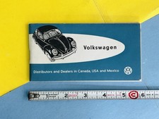 VINTAGE 1961 VOLKSWAGEN DISTRIBUTORS & DEALERS IN THE USA CAÑADA MEXICO BOOKLET