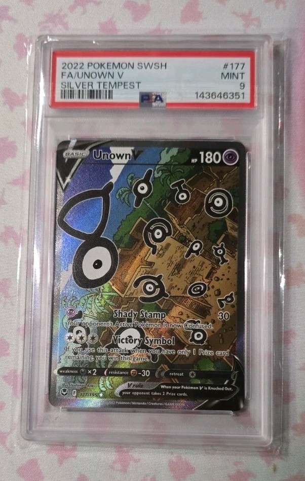 unown v pokemon card 065/195 Unown V